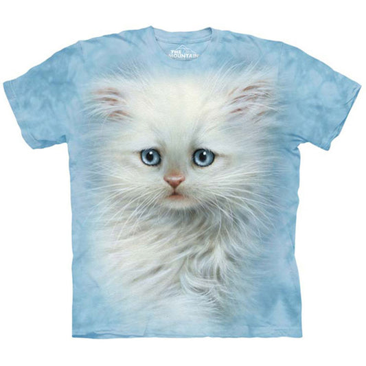The Mountain Fluffy White T-shirt