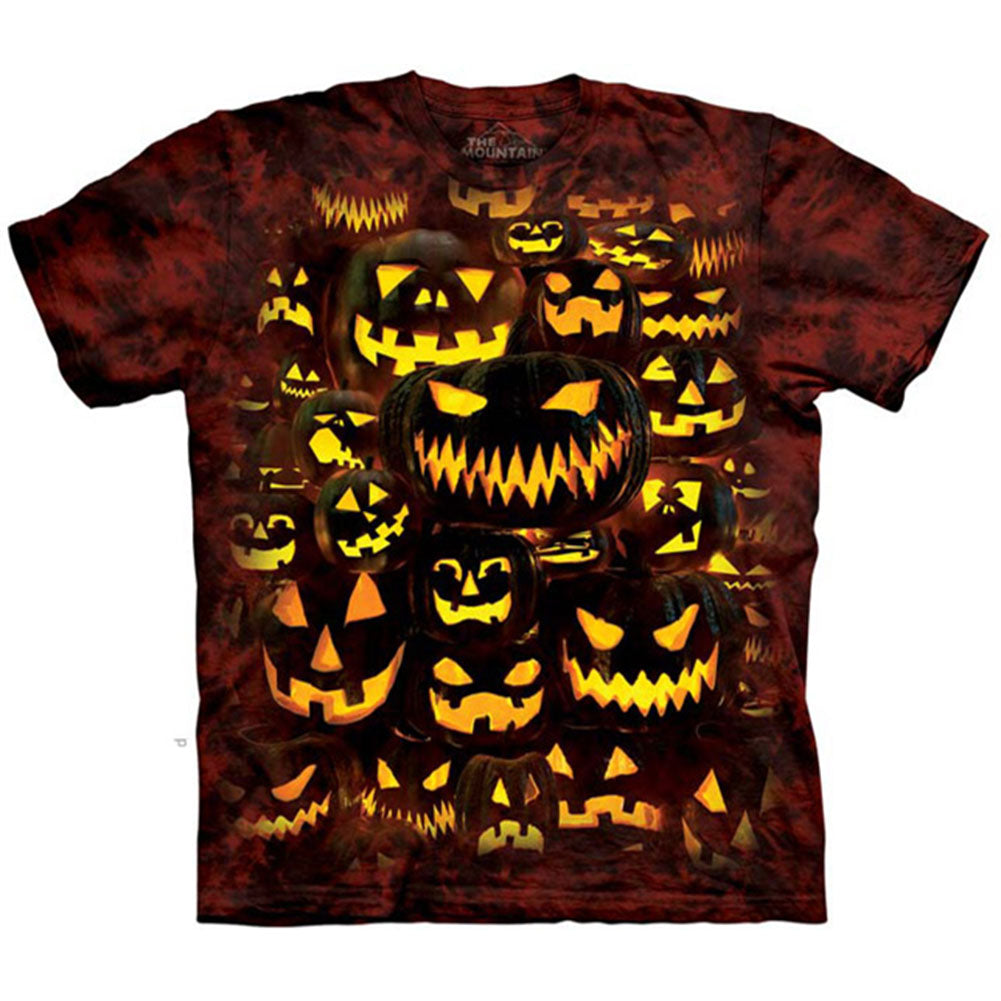 The Mountain Jack O Lantern Wall T-shirt