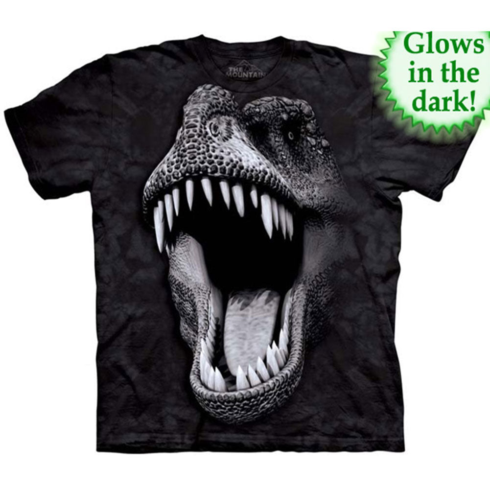 The Mountain Big Face Glow Rex T-shirt