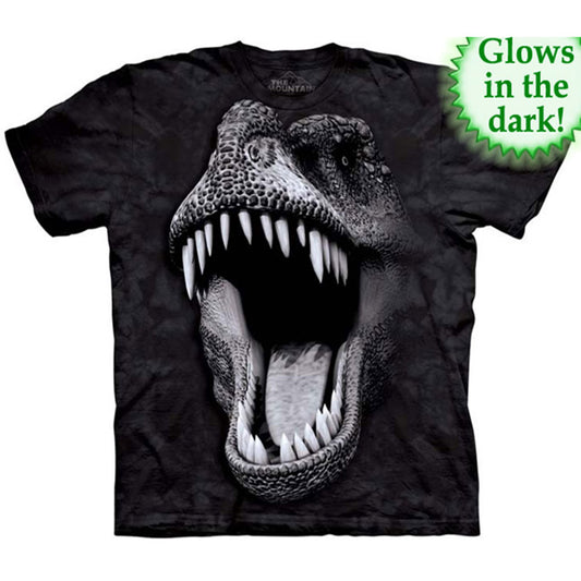 The Mountain Big Face Glow Rex T-shirt
