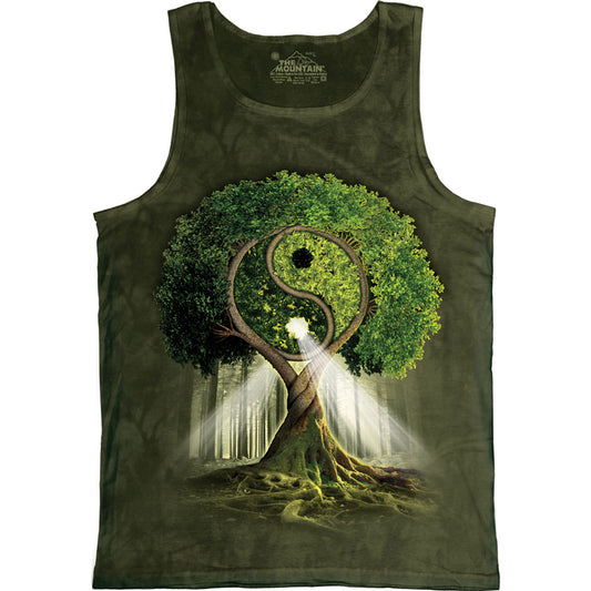 The Mountain Yin Yang Tree Mens Tank