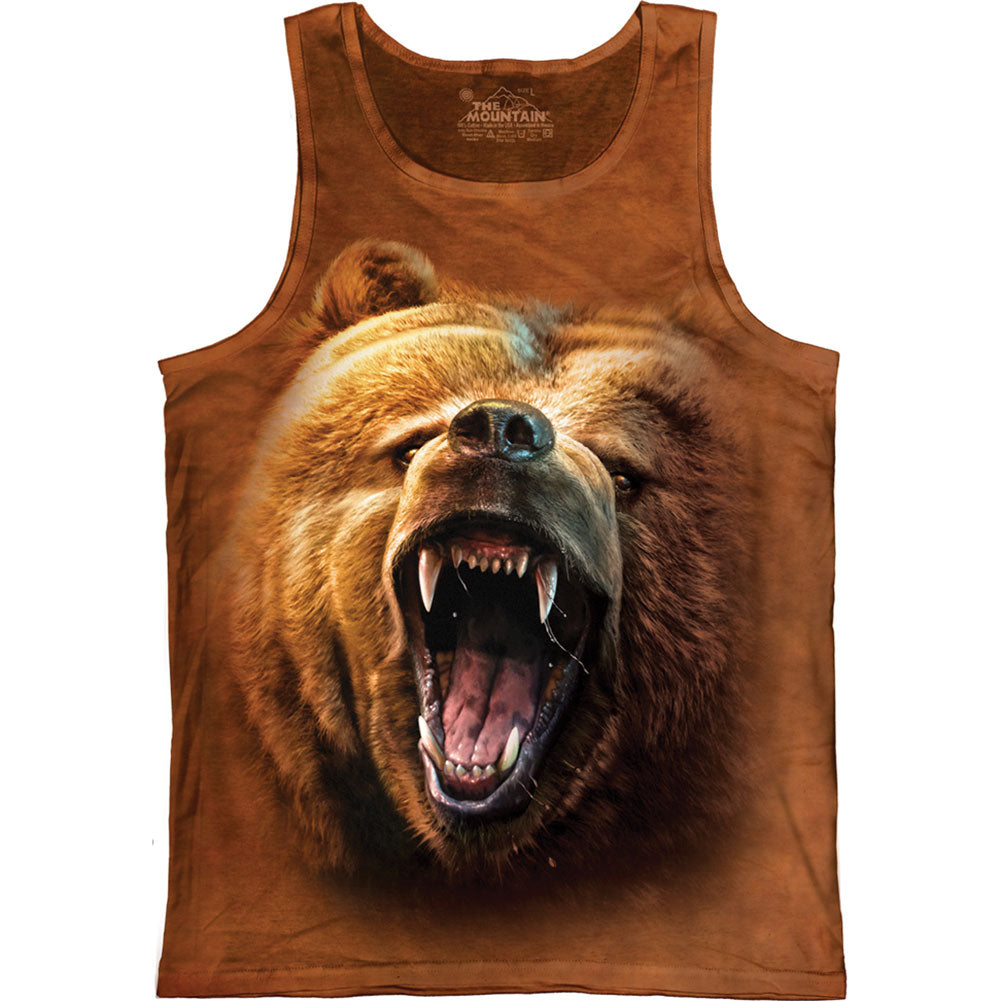 The Mountain Grizzly Growl Small Mens Tank