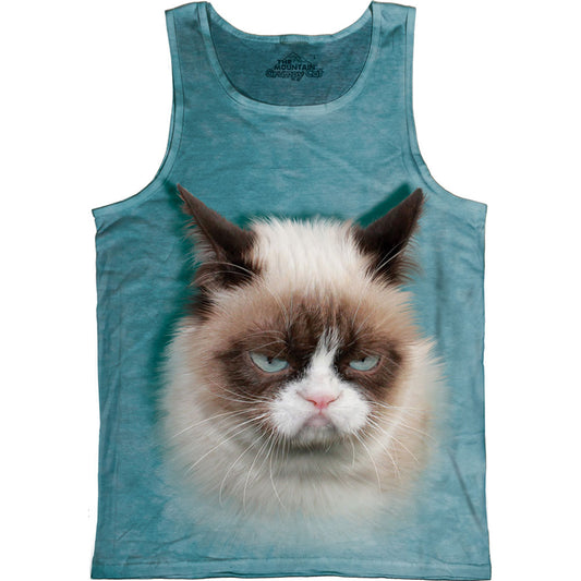 The Mountain Grumpy Cat Mens Tank Front