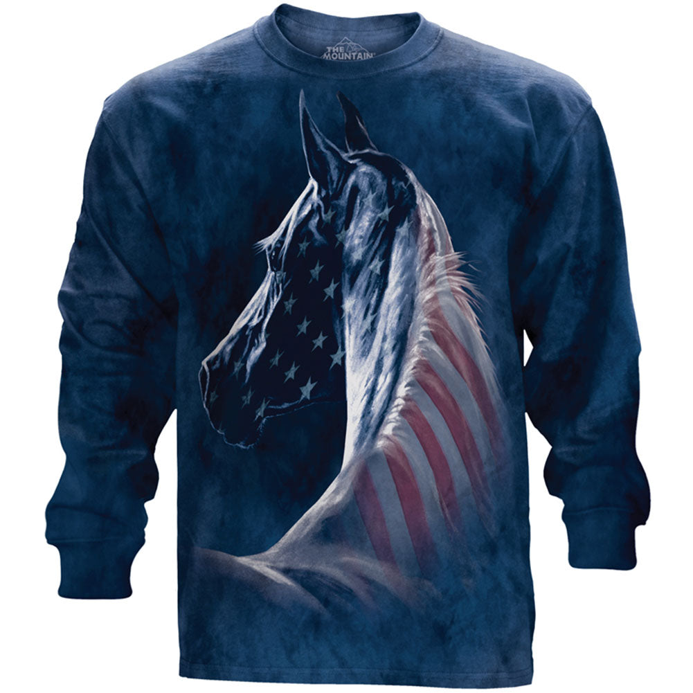 The Mountain Patriotic Horse T-shirt