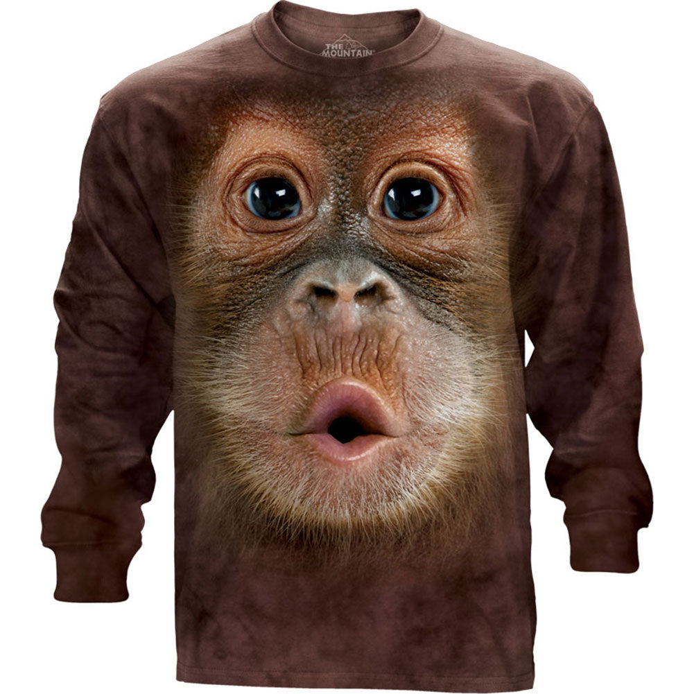 The Mountain Big Face Baby Orangutan Small T-shirt