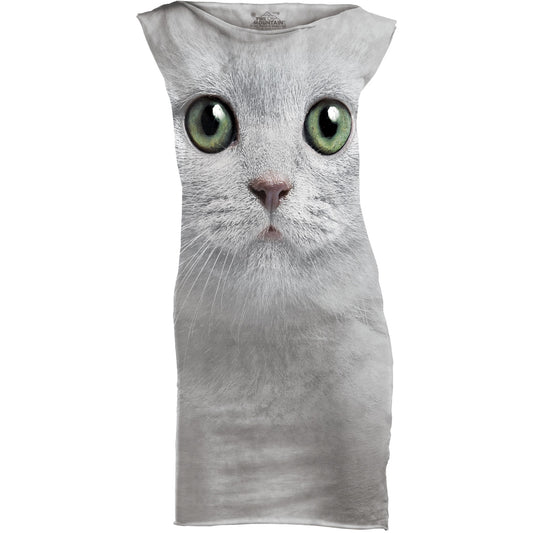 The Mountain Green Eyes Face Mint Dress