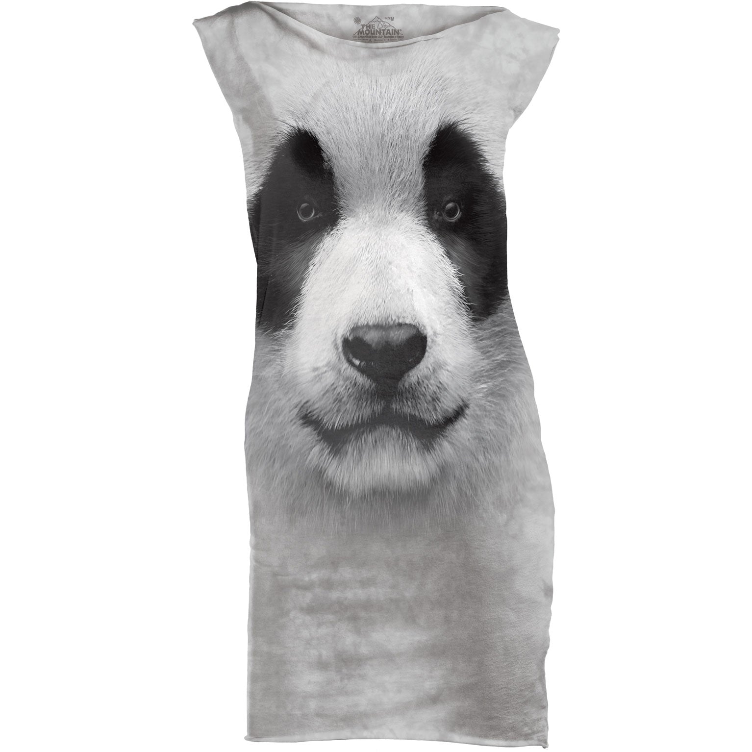 The Mountain Big Face Panda Small Mint Dress