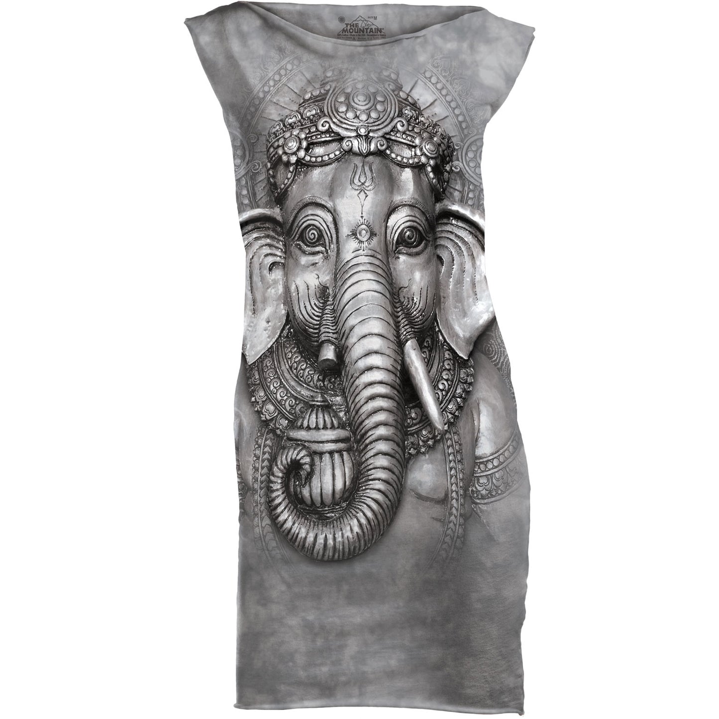 The Mountain Big Face Ganesh Mint Dress