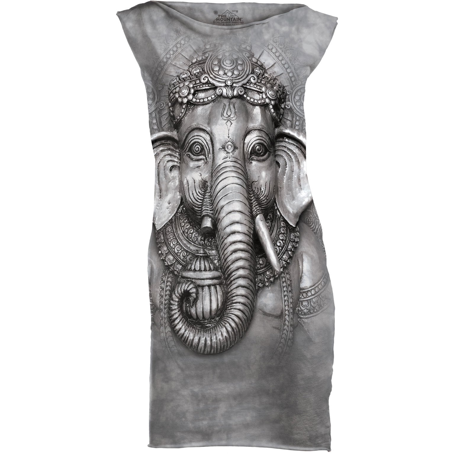 The Mountain Big Face Ganesh Mint Dress