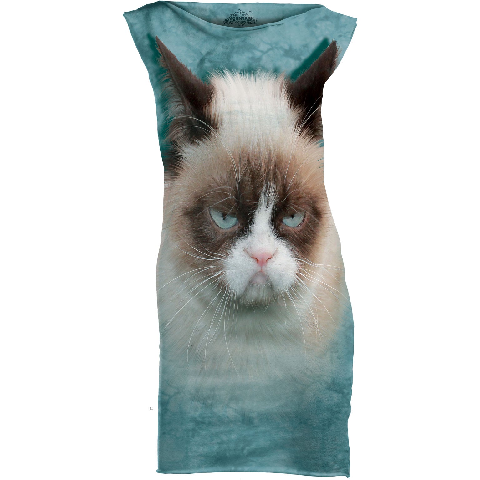 The Mountain Grumpy Cat Mint Dress