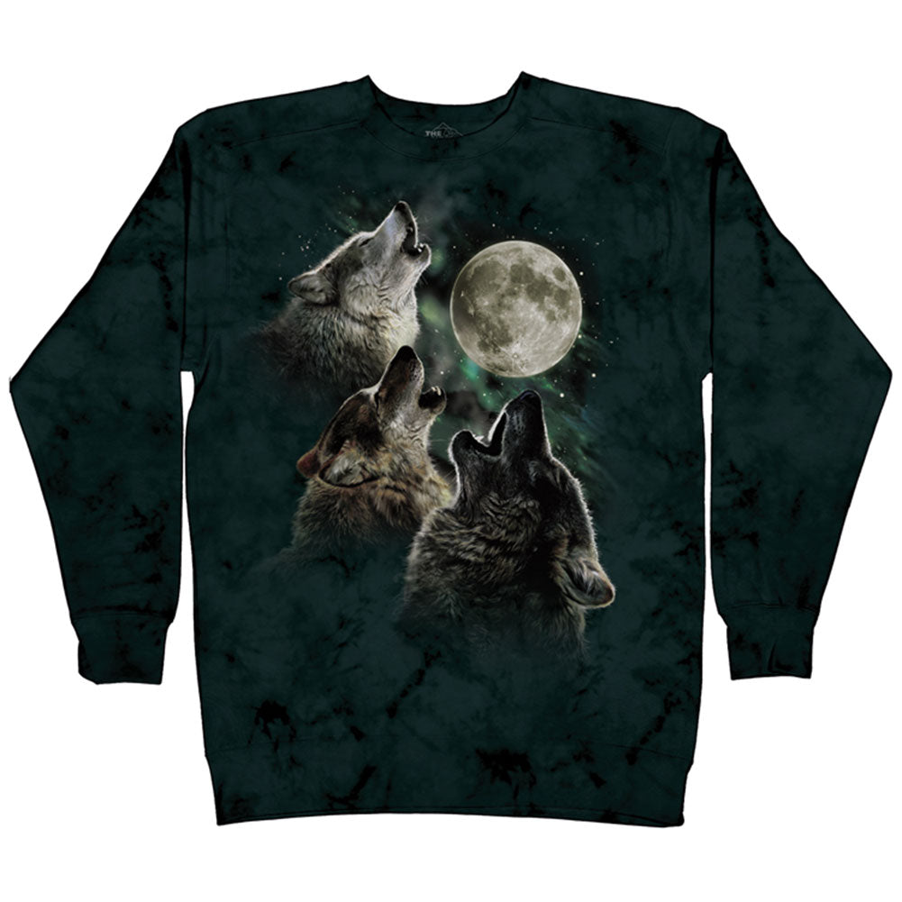 The Mountain Three Wolf Moon Sweatshirt