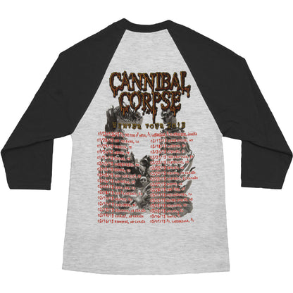 Cannibal Corpse Winter 2015 Baseball Jersey Back
