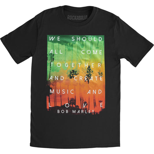 Bob Marley Create Music T-shirt Front