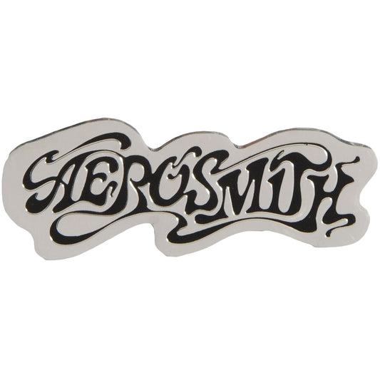 Aerosmith Logo On Silver Sticker Front