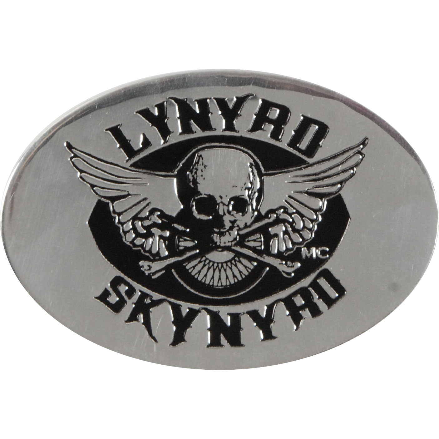 Lynyrd Skynyrd MC Club On Silver Sticker Front