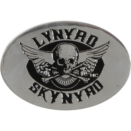 Lynyrd Skynyrd MC Club On Silver Sticker Front
