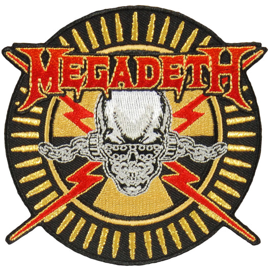 Megadeth Skull & Bullets Embroidered Patch