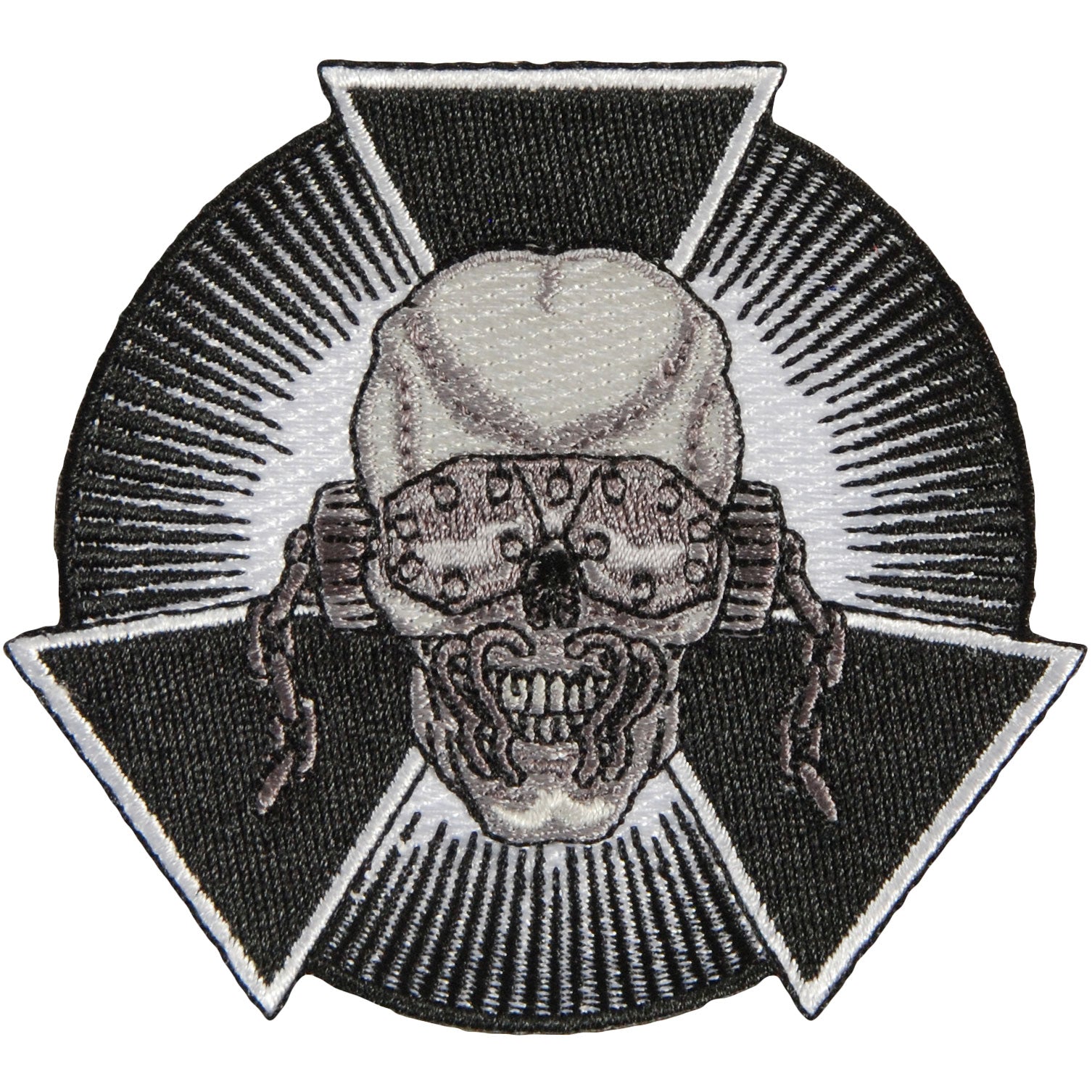 Megadeth Skull Burst Embroidered Patch Front