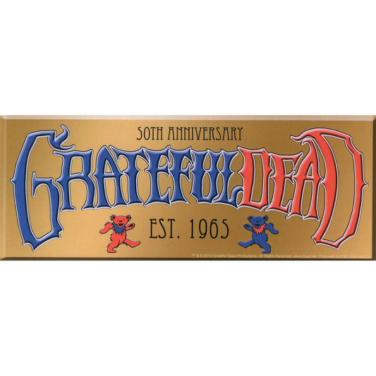 Grateful Dead 50th Anniversary Logo Sticker Front