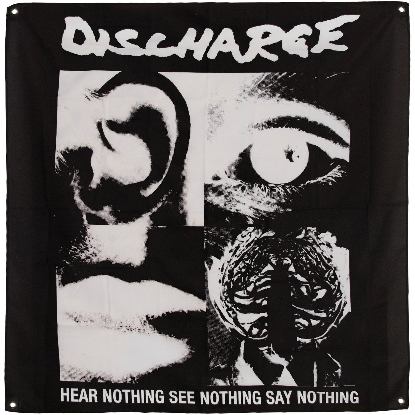 Discharge Hear Nothing Cloth Flag Poster Flag