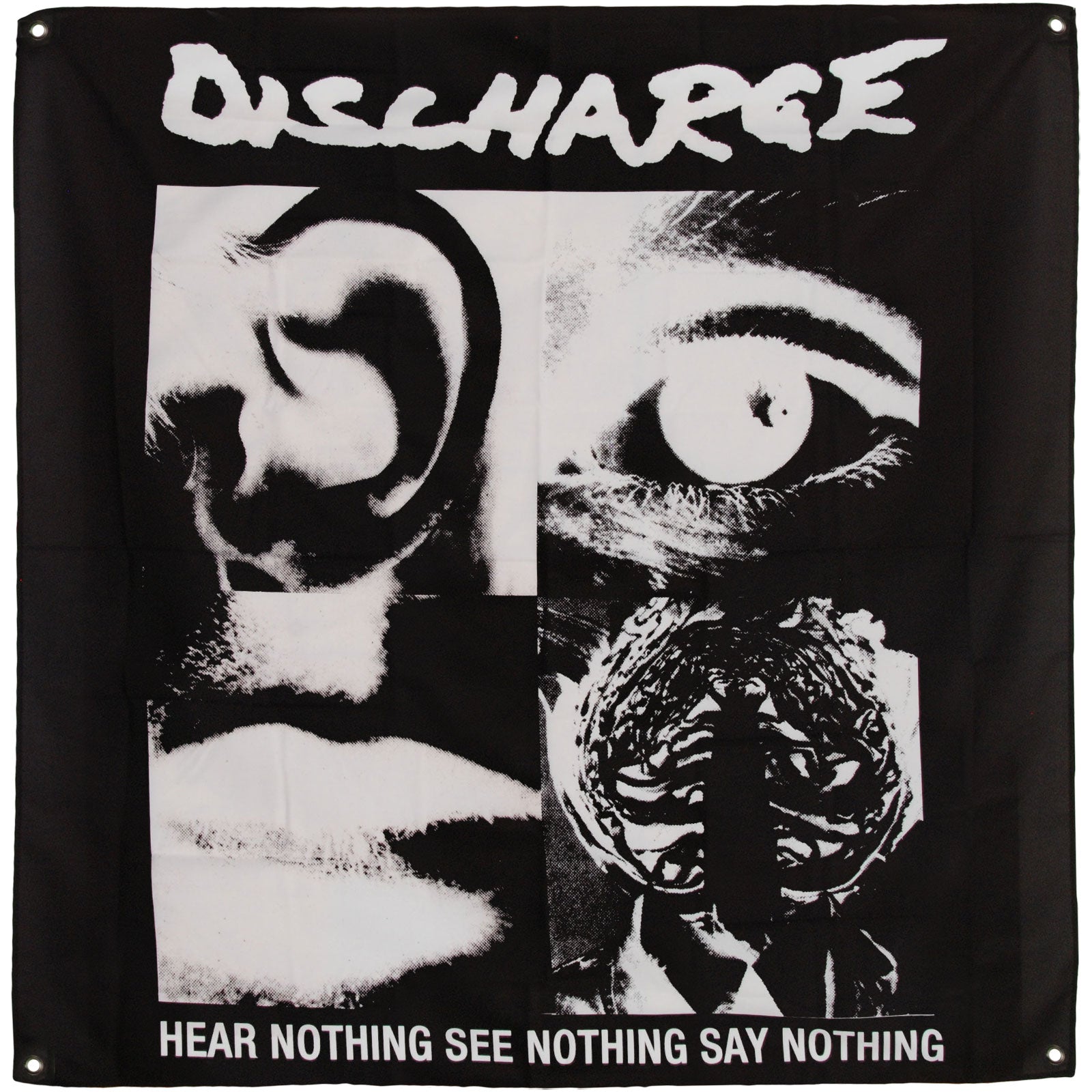 Discharge Hear Nothing Cloth Flag Poster Flag