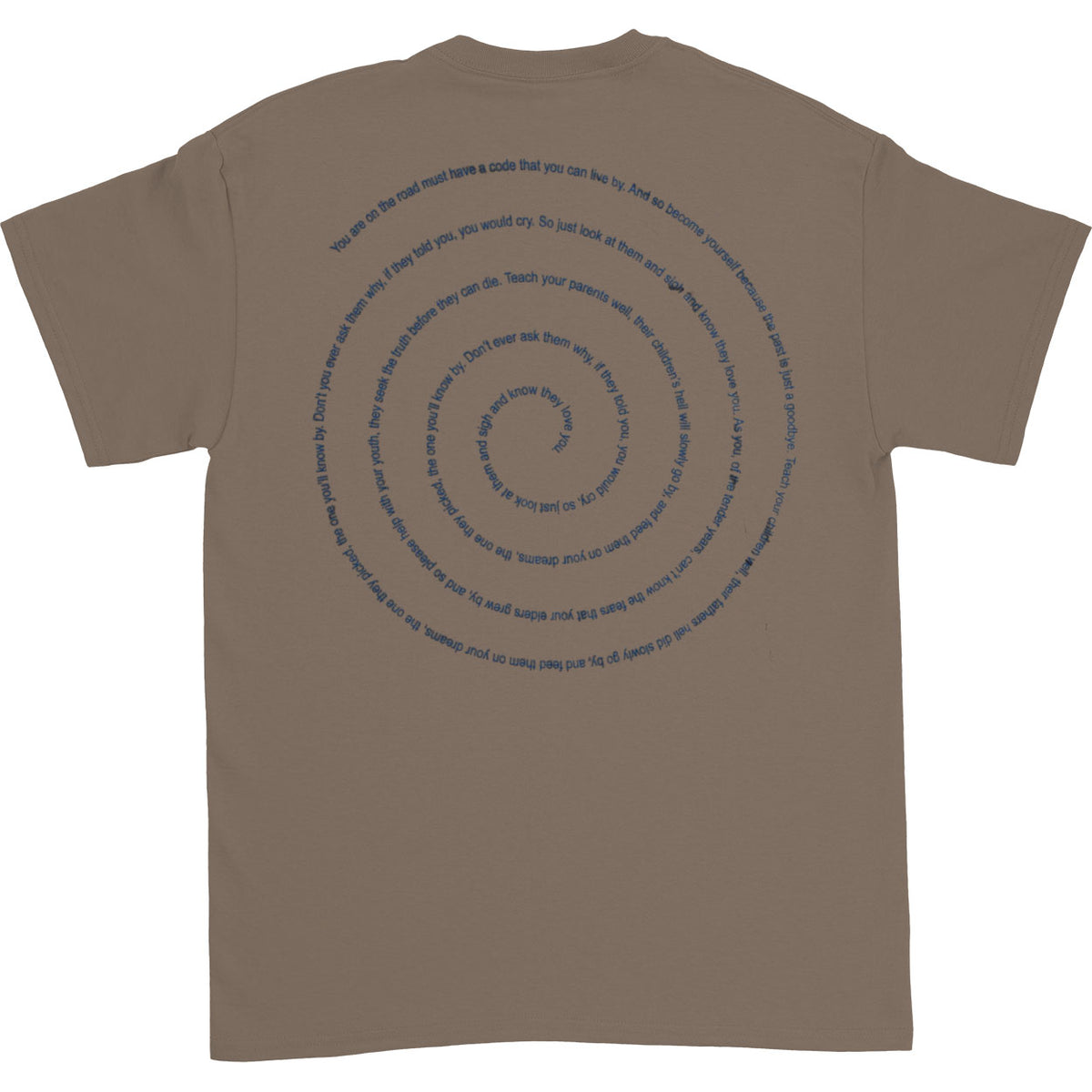 Crosby Stills Nash Young Teach Your Children T-shirt Back