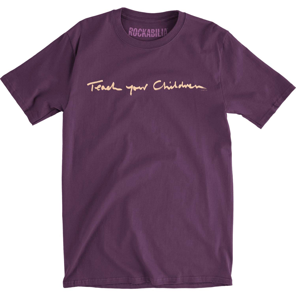 Crosby Stills Nash Young Teach Your Children Slim Fit T-shirt Front