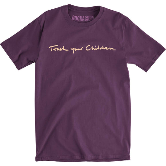 Crosby Stills Nash Young Teach Your Children Slim Fit T-shirt Front