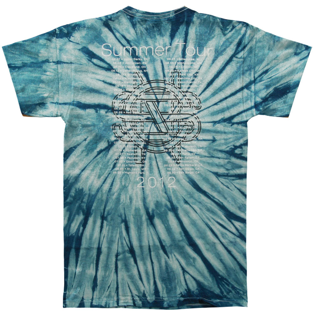 Crosby Stills Nash Young 2012 Tour Tie Dye T-shirt Back
