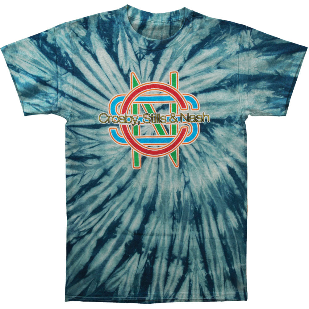 Crosby Stills Nash Young 2012 Tour Tie Dye T-shirt Front