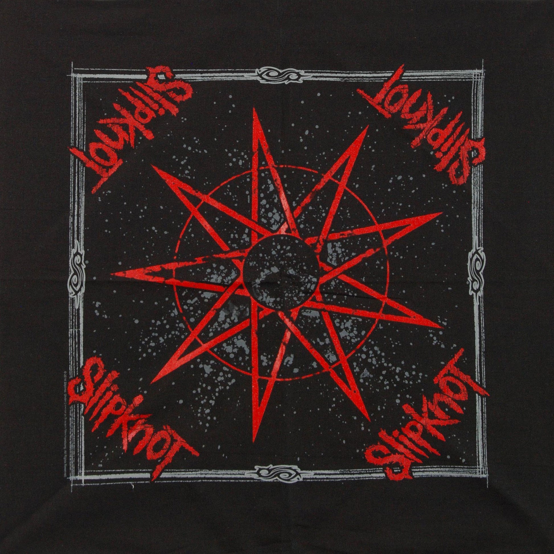 Slipknot Nine Pointed Star Bandana Front
