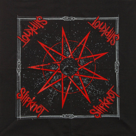 Slipknot Nine Pointed Star Bandana Front