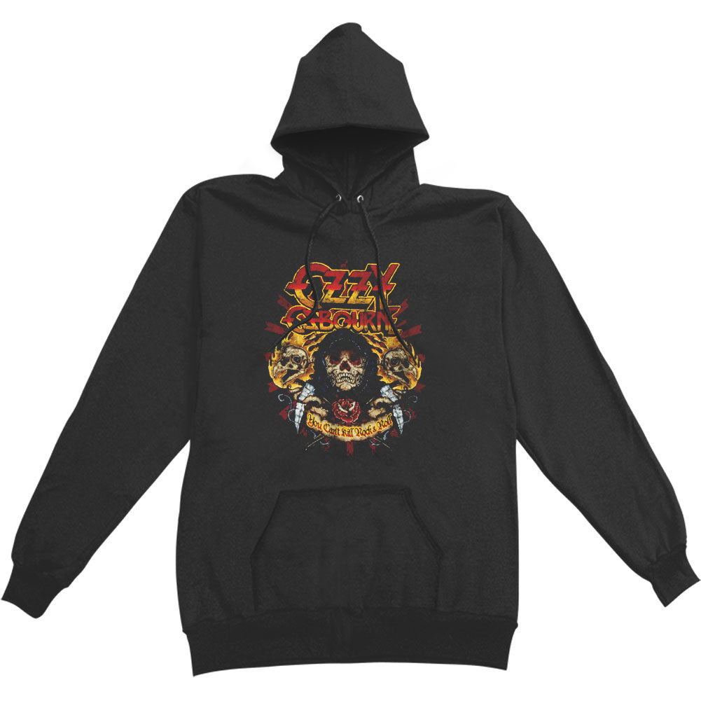 Ozzy Osbourne You Can't Kill Rock & Roll Grim Reaper Hooded Sweatshirt Front