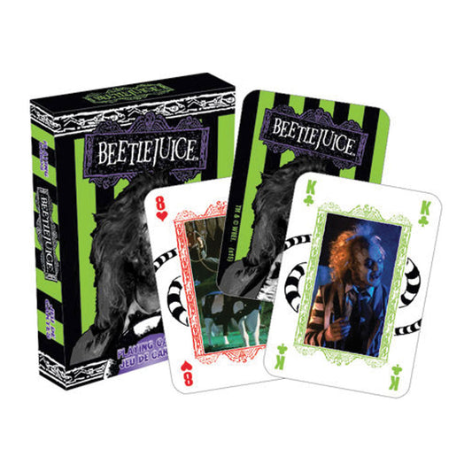 Beetlejuice Stripes Playing Cards