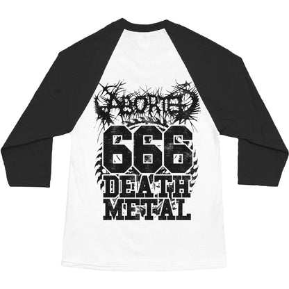 Aborted 666 Death Metal Baseball Jersey Back