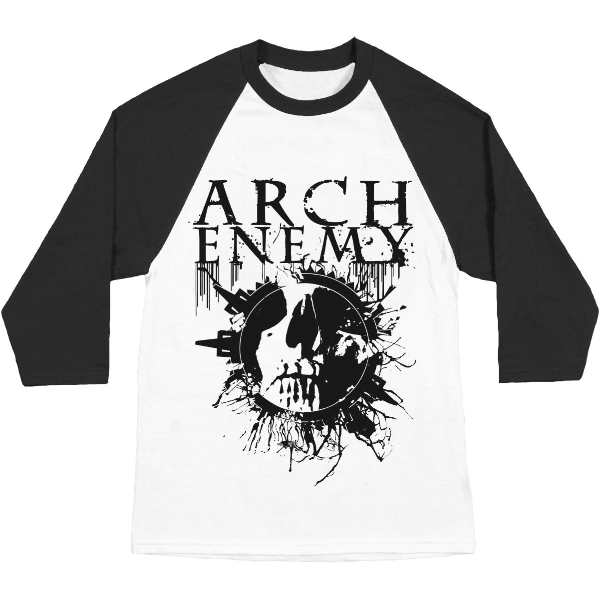 Arch Enemy Skull Baseball Jersey Front
