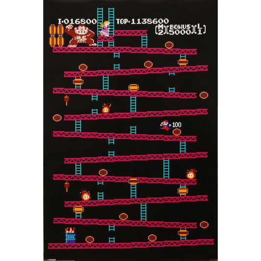 Donkey Kong Barrels Domestic Poster