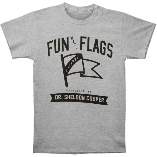 Big Bang Theory Fun With Flags Slim Fit T-shirt