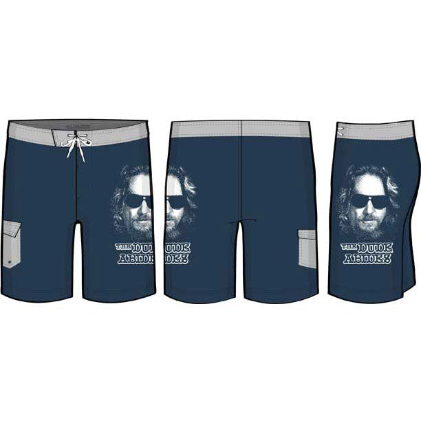 Big Lebowski The Dude Abides Board Shorts