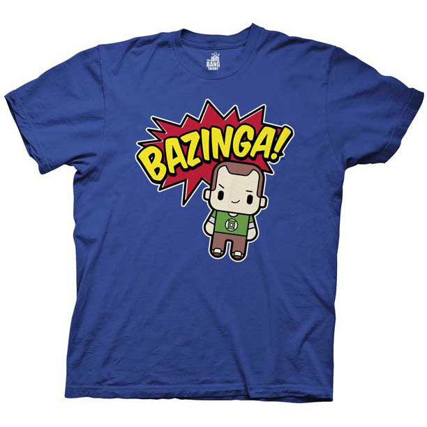 Big Bang Theory Comic Bazinga W/ Cute Sheldon T-shirt