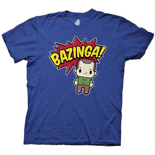 Big Bang Theory Comic Bazinga W/ Cute Sheldon T-shirt