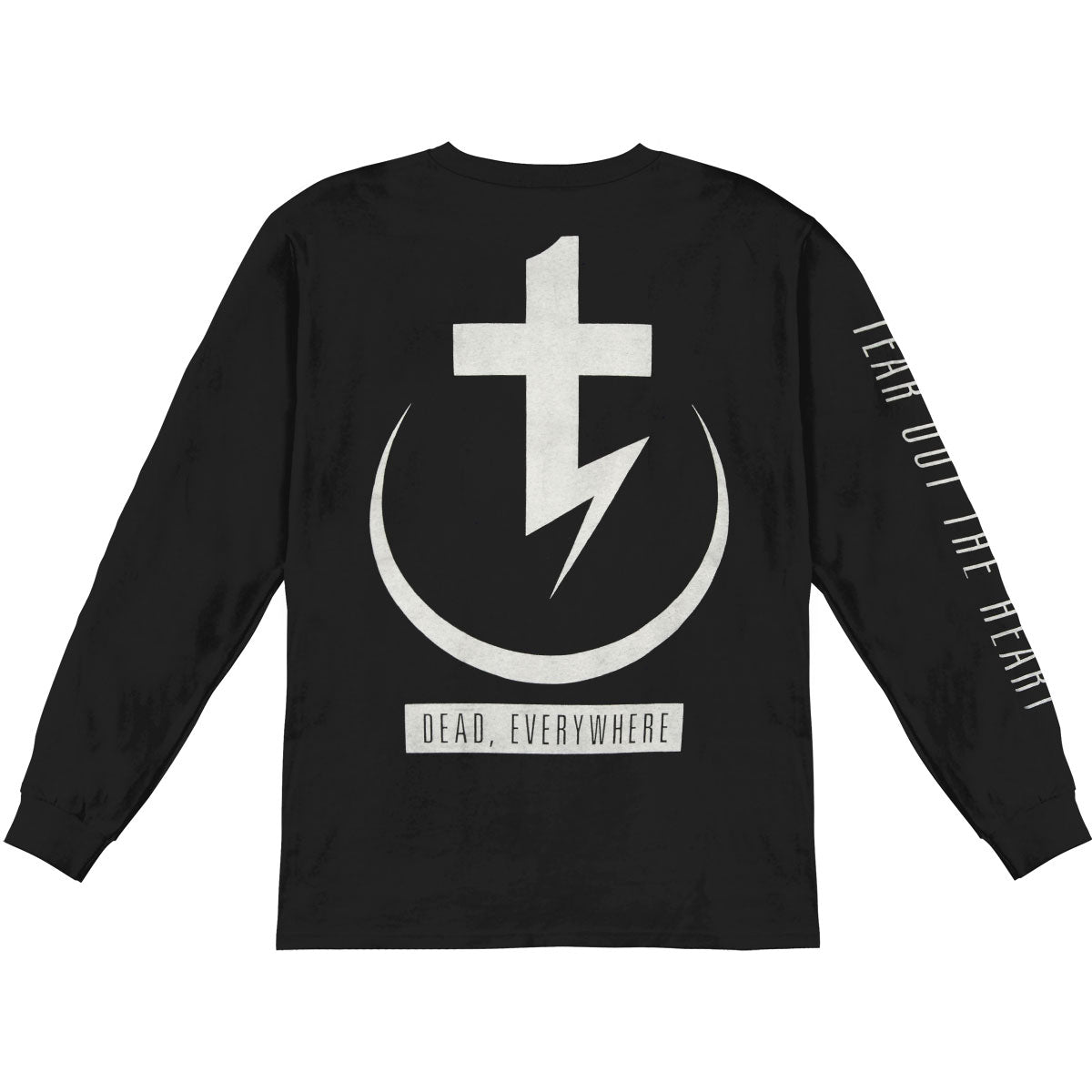 Tear Out The Heart Glitch  Long Sleeve Back