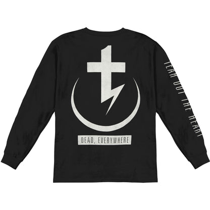 Tear Out The Heart Glitch  Long Sleeve Back