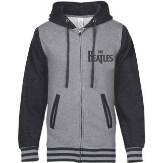 Beatles Varsity Zip Up Hooded Fleece Varsity Jacket Front