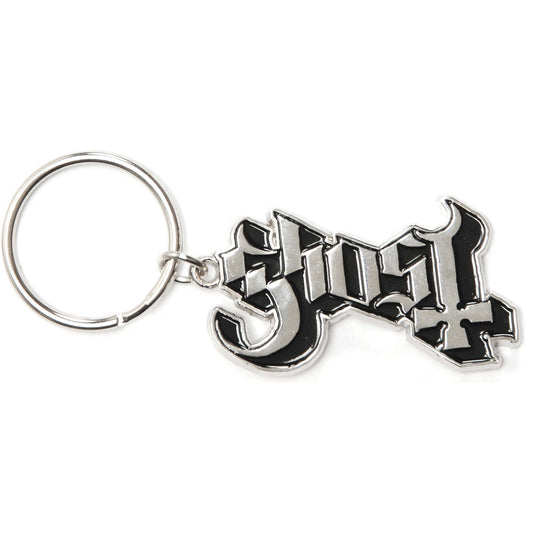 Ghost Logo Metal Key Chain