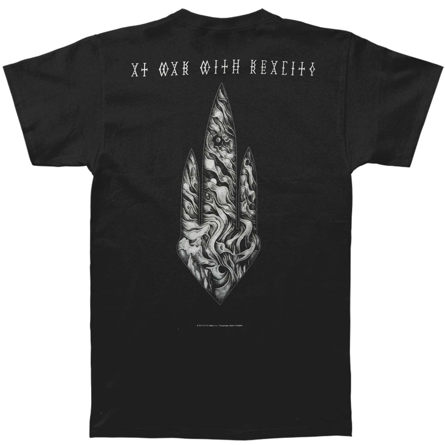 At The Gates At War With Reality T-shirt Back
