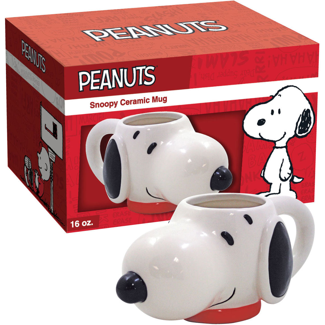 Peanuts Snoopy Face Coffee Mug Front