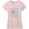 Rhinestones All You Need Is Love Tissue Junior Top