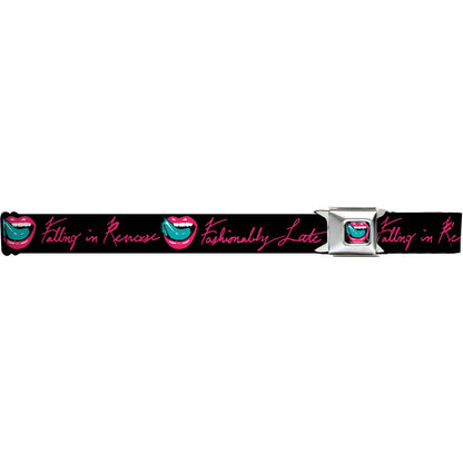 Falling In Reverse Fashionably Late Seatbelt Buckle Belt Back