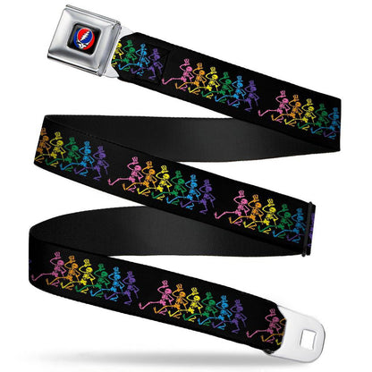 Grateful Dead Dancing Skeletons Seatbelt Buckle Belt